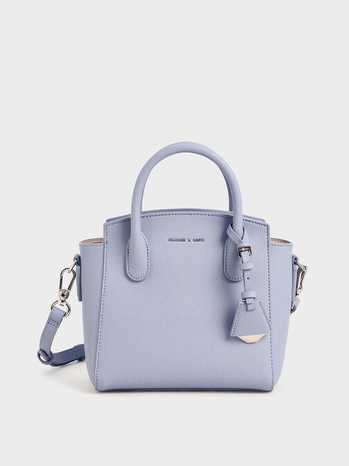 Harper Structured Top Handle Bag, Light Blue, hi-res
