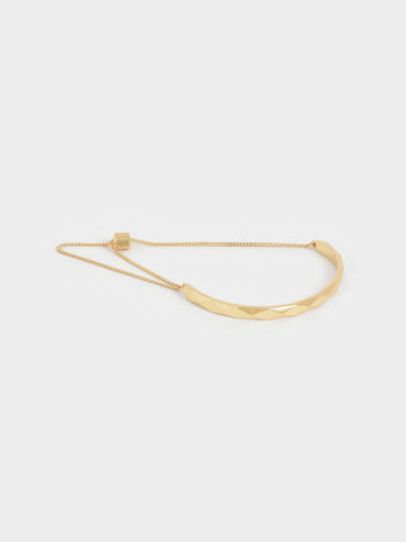 Geometric Cuff Bracelet, Gold, hi-res