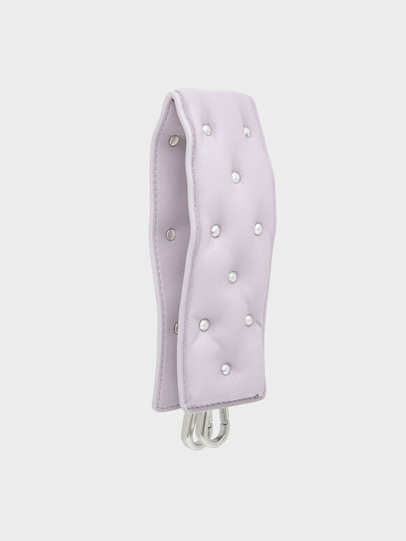 Embellished Wide Mini Strap, Lilac, hi-res