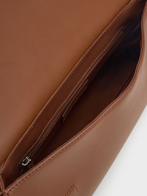 Marceline Trapeze Shoulder Bag, Chocolate, hi-res