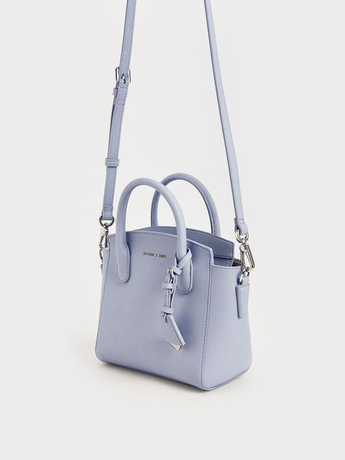 Harper Structured Top Handle Bag, Light Blue, hi-res