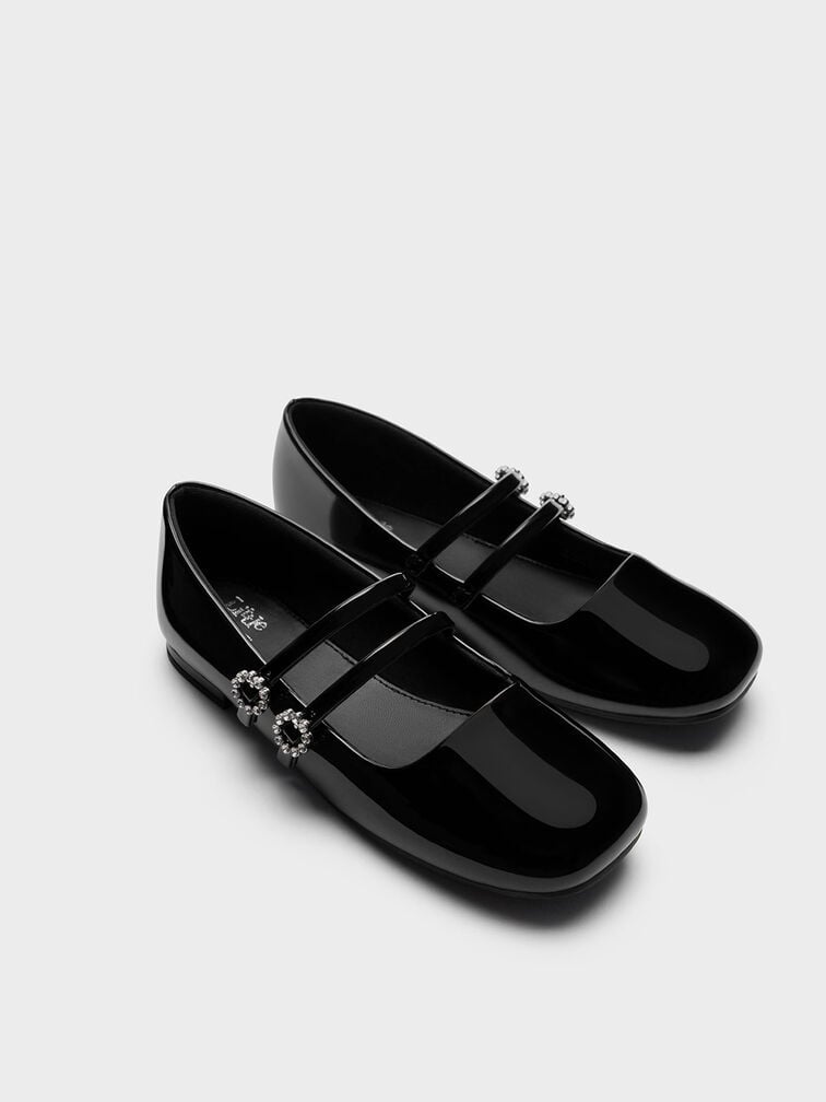 Black Girls' Patent Mary Janes - CHARLES & KEITH SK