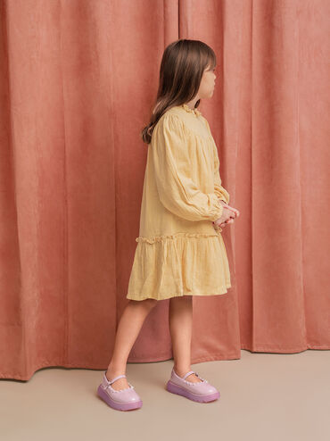 Chaussures Mary Jane vernies ornées de perles - Enfant, Lilas, hi-res