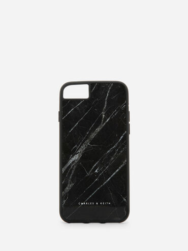 iPhone 7/7s Marble Case, Black, hi-res
