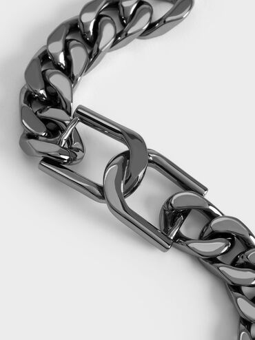 Bracelet chaîne Gabine, Noir, hi-res