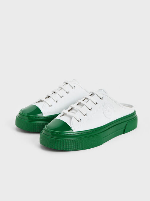Zapatillas deportivas Kay slip-on bicolor, Verde, hi-res