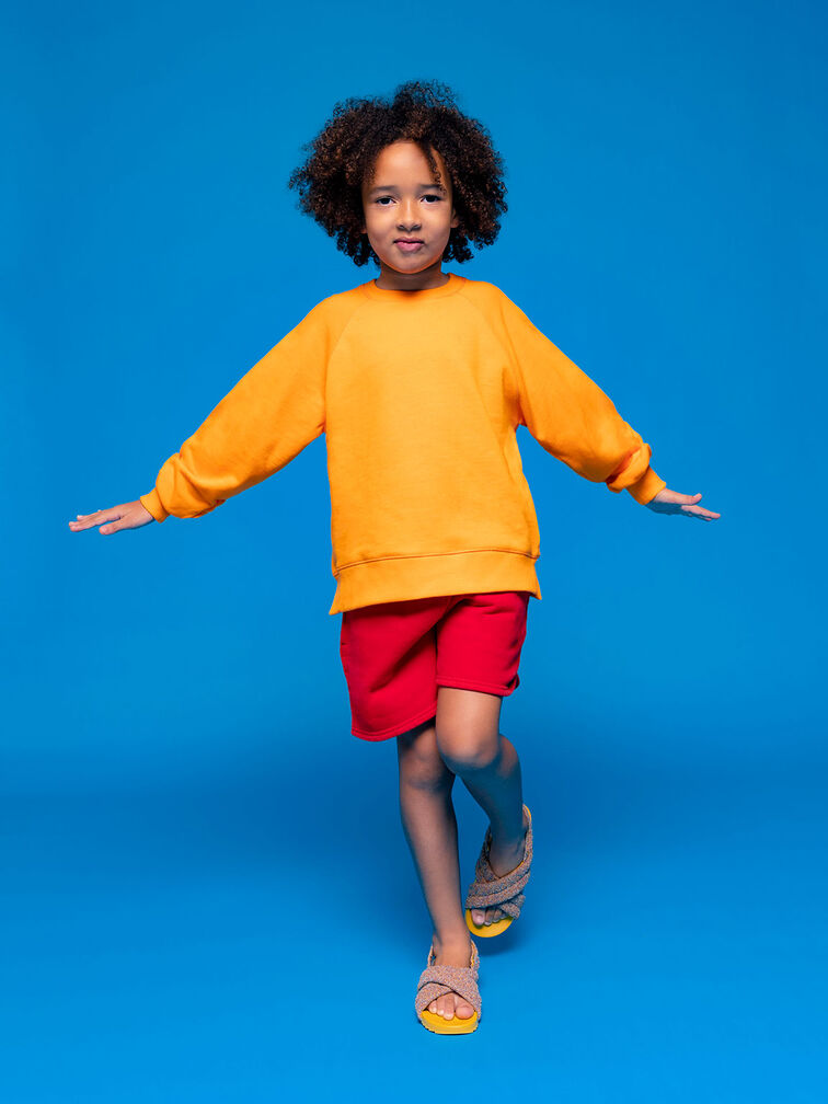 Sandales à lanière arrière en jacquard - Enfant, Multicolore, hi-res