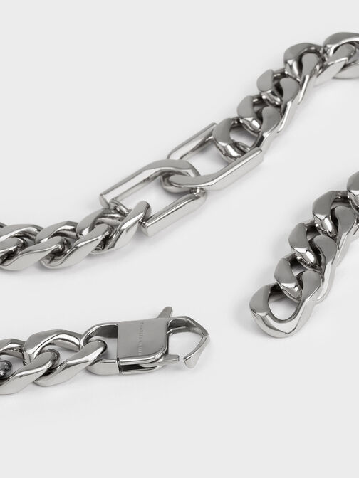 Gabine Chain-Link Choker Necklace, Silver, hi-res