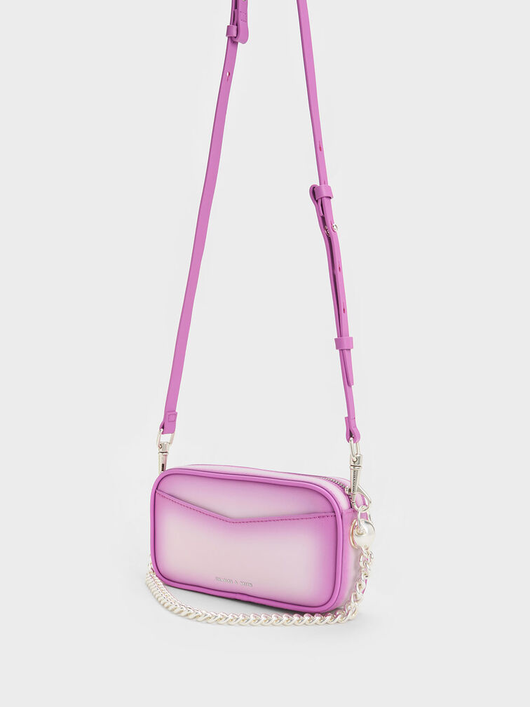 Cayce Ombre Boxy Crossbody Bag, Purple, hi-res