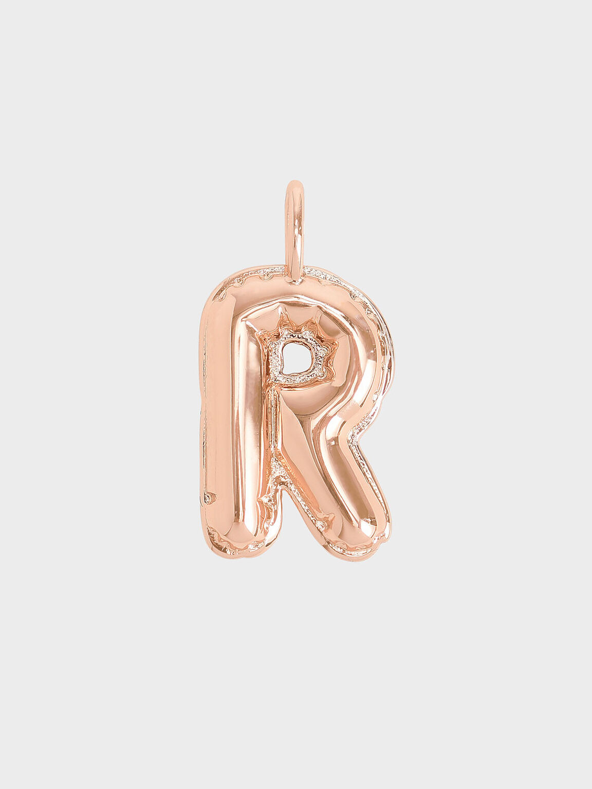 Alphabet 'R' Charm, Rose Gold, hi-res