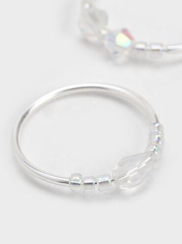 Ensemble de deux anneaux à perles Luxem, Multicolore, hi-res