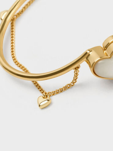 Bracelet à pierre en forme de cœur Annalise, Or, hi-res