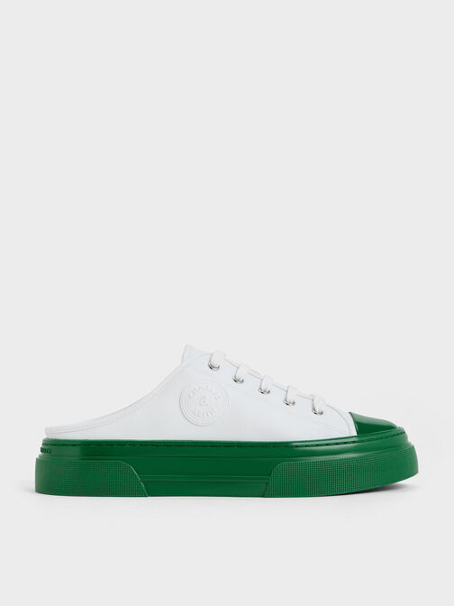 Kay Two-Tone Slip-On Sneakers, Green, hi-res