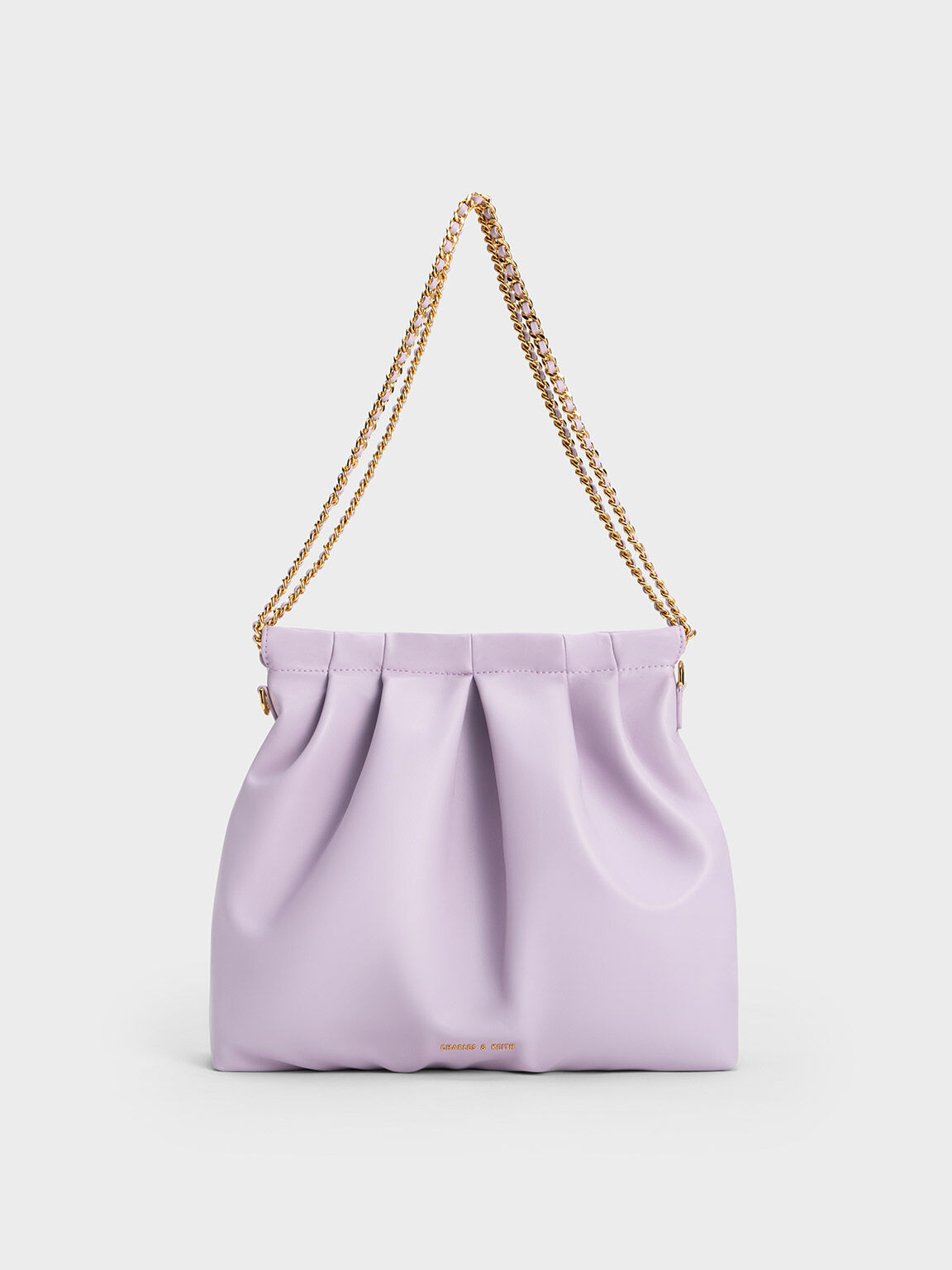 Duo Double Chain Hobo Bag, Lilac, hi-res