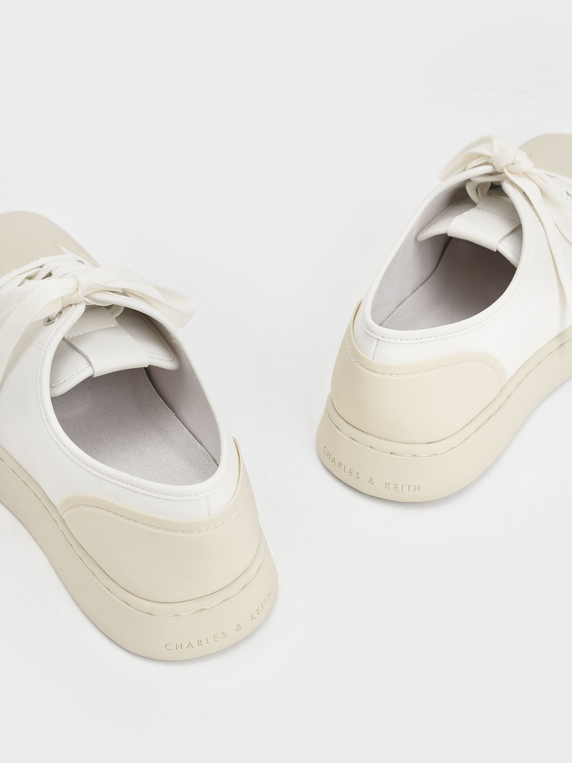 Two-Tone Low-Top Sneakers, White, hi-res