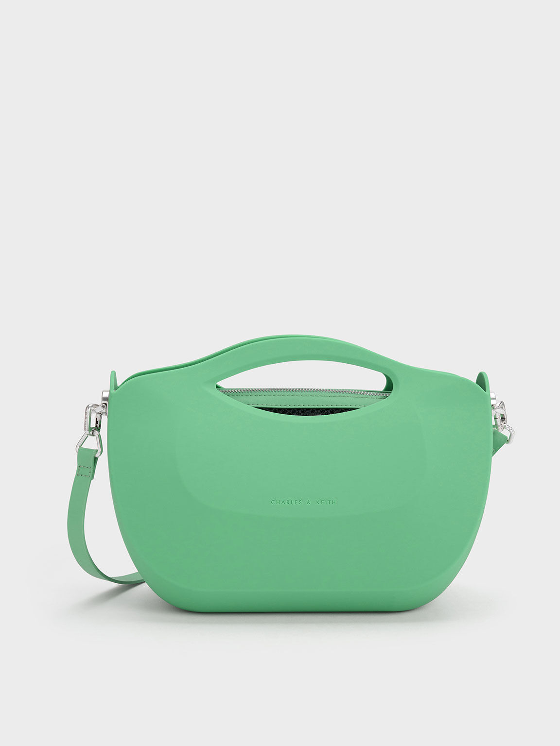 Cocoon Curved Handle Bag, Green, hi-res