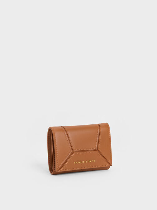 Nasrin Geometric Wallet, Chocolate, hi-res