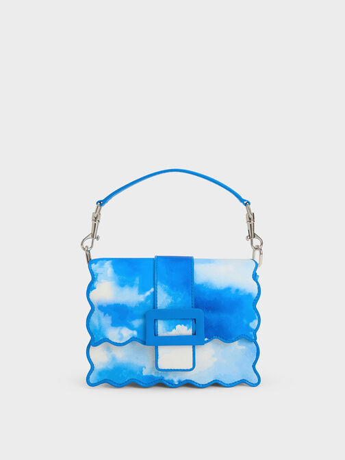 Sac imprimé nuage à bordure festonnée Waverly, Multicolore, hi-res