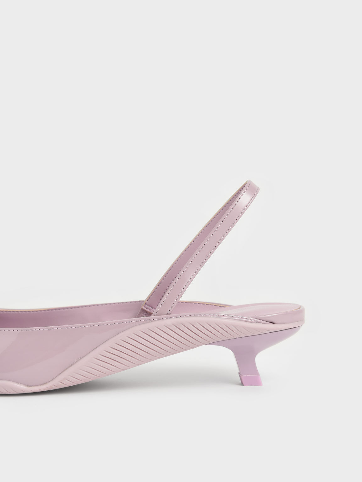 Patent Pointed Toe Slingback Pumps, Lilac, hi-res