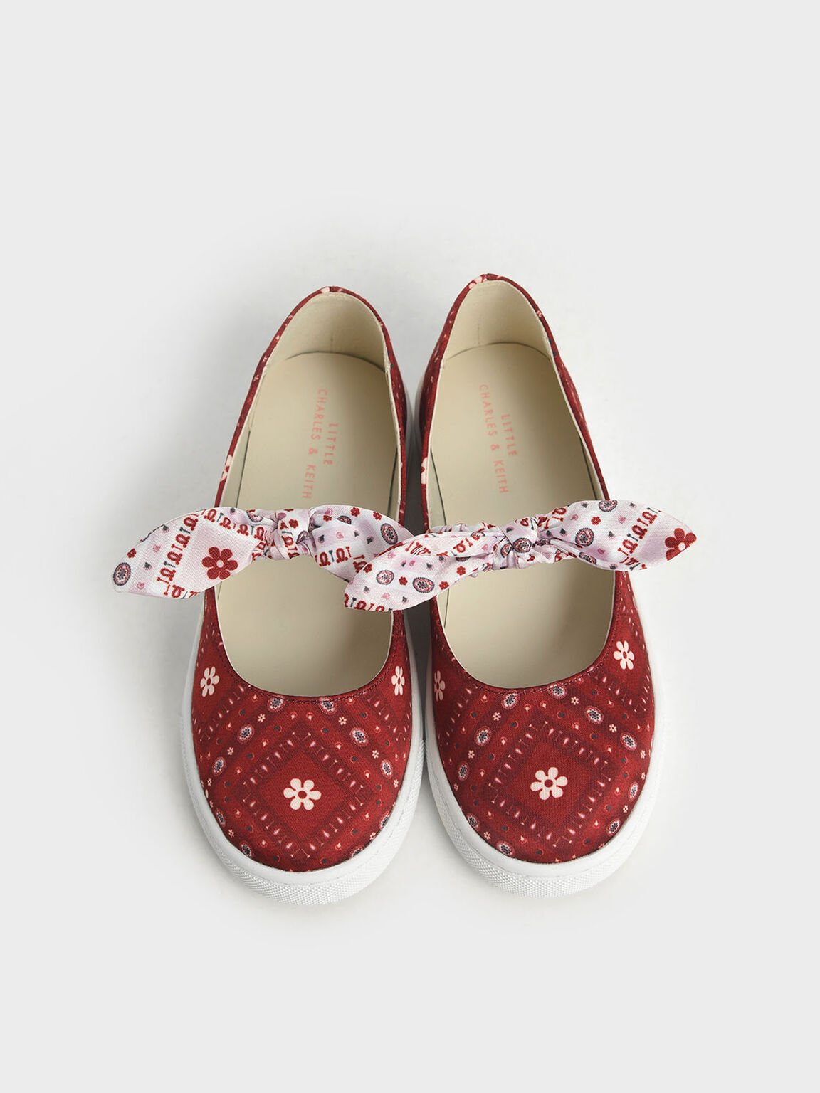 The Purpose Collection - Girls' Bandana Print Slip-On Sneakers, Red, hi-res