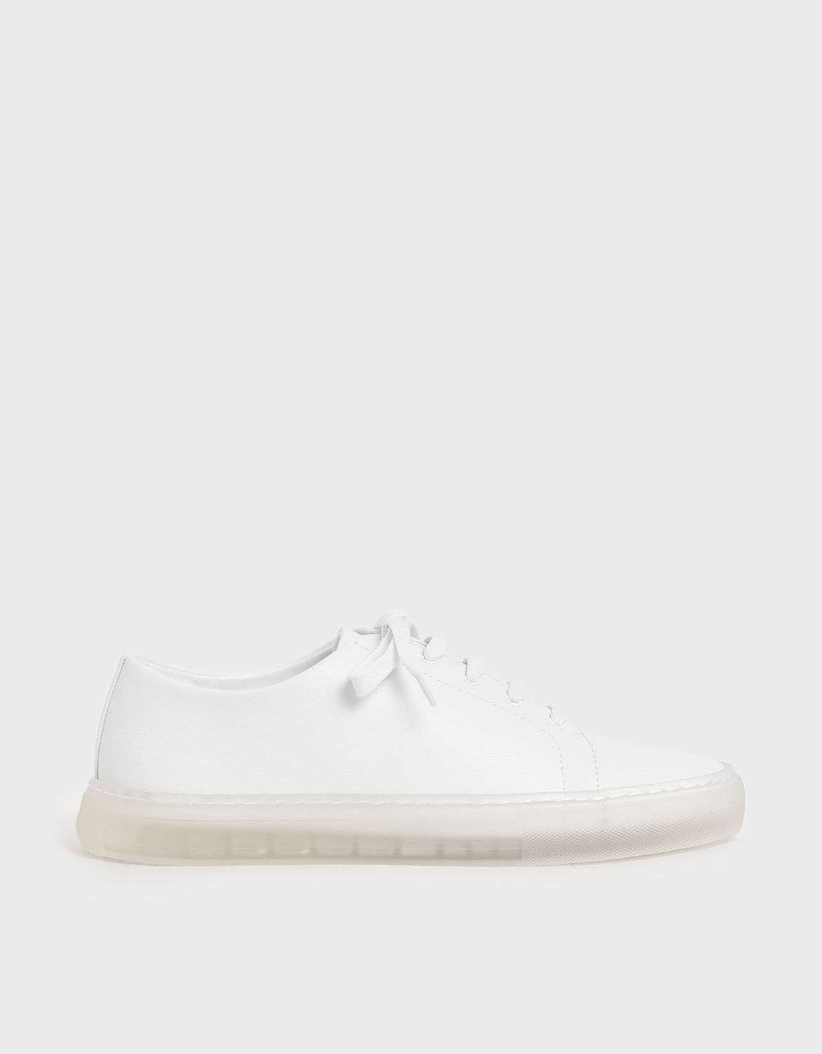clear sole sneakers
