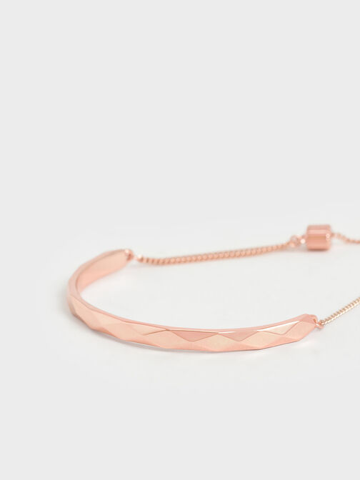 Geometric Cuff Bracelet, Rose Gold, hi-res