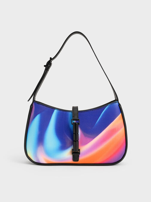 Cesia Holographic Shoulder Bag, Aurora, hi-res