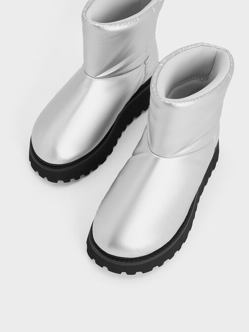 Bottines bouffantes Romilly, Argent, hi-res