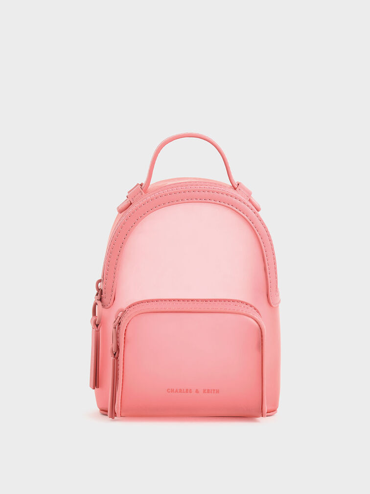 See-Through Backpack, Pink, hi-res