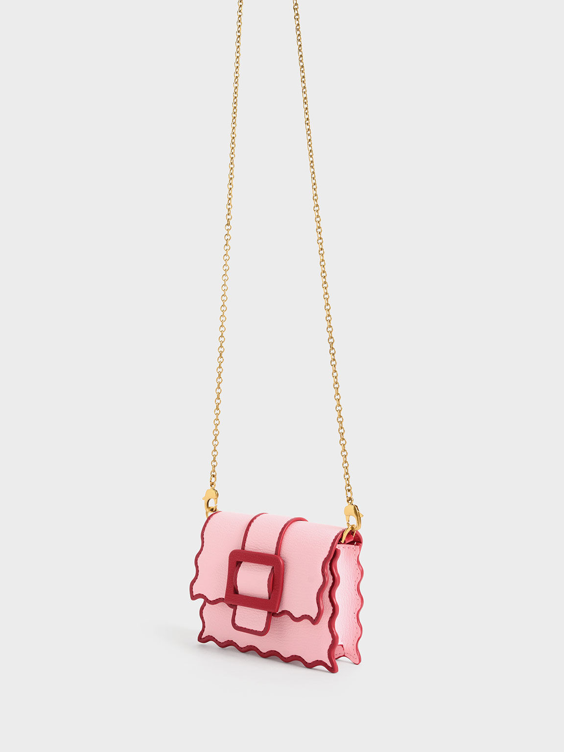 Waverly Scallop-Trim Mini Bag, Pink, hi-res