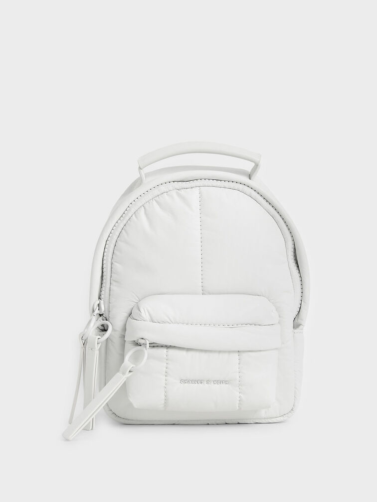 Puffy Backpack, White, hi-res