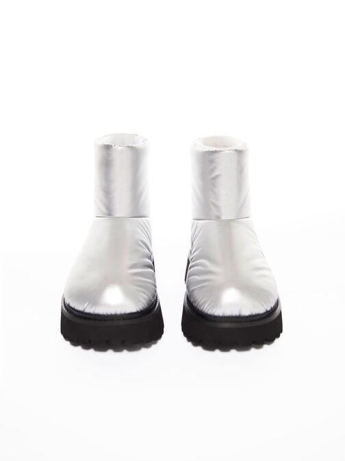 Bottines bouffantes Romilly, Argent, hi-res
