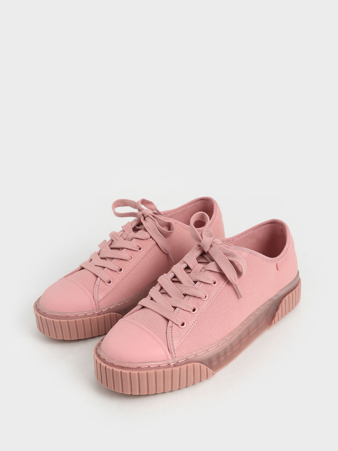 Purpose Collection 2021: Organic Cotton Platform Sneakers, Pink, hi-res