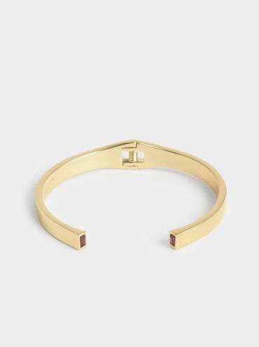 Swarovski� Crystal Cuff Bracelet, Dorado, hi-res