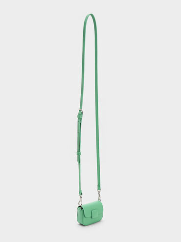Micro sac à bouton-poussoir carré Koa, Vert, hi-res