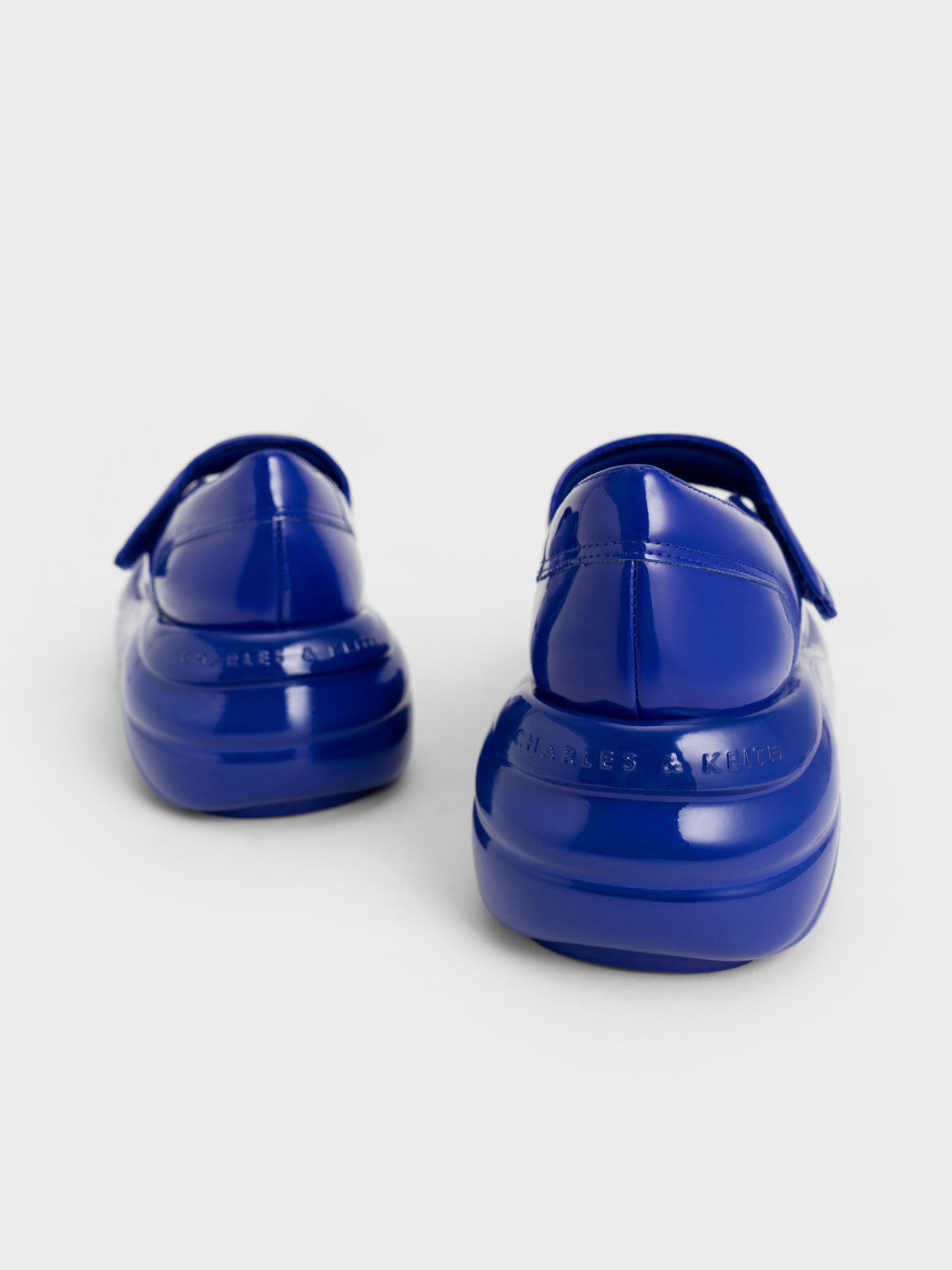Roony Patent Mary Janes, Blue, hi-res