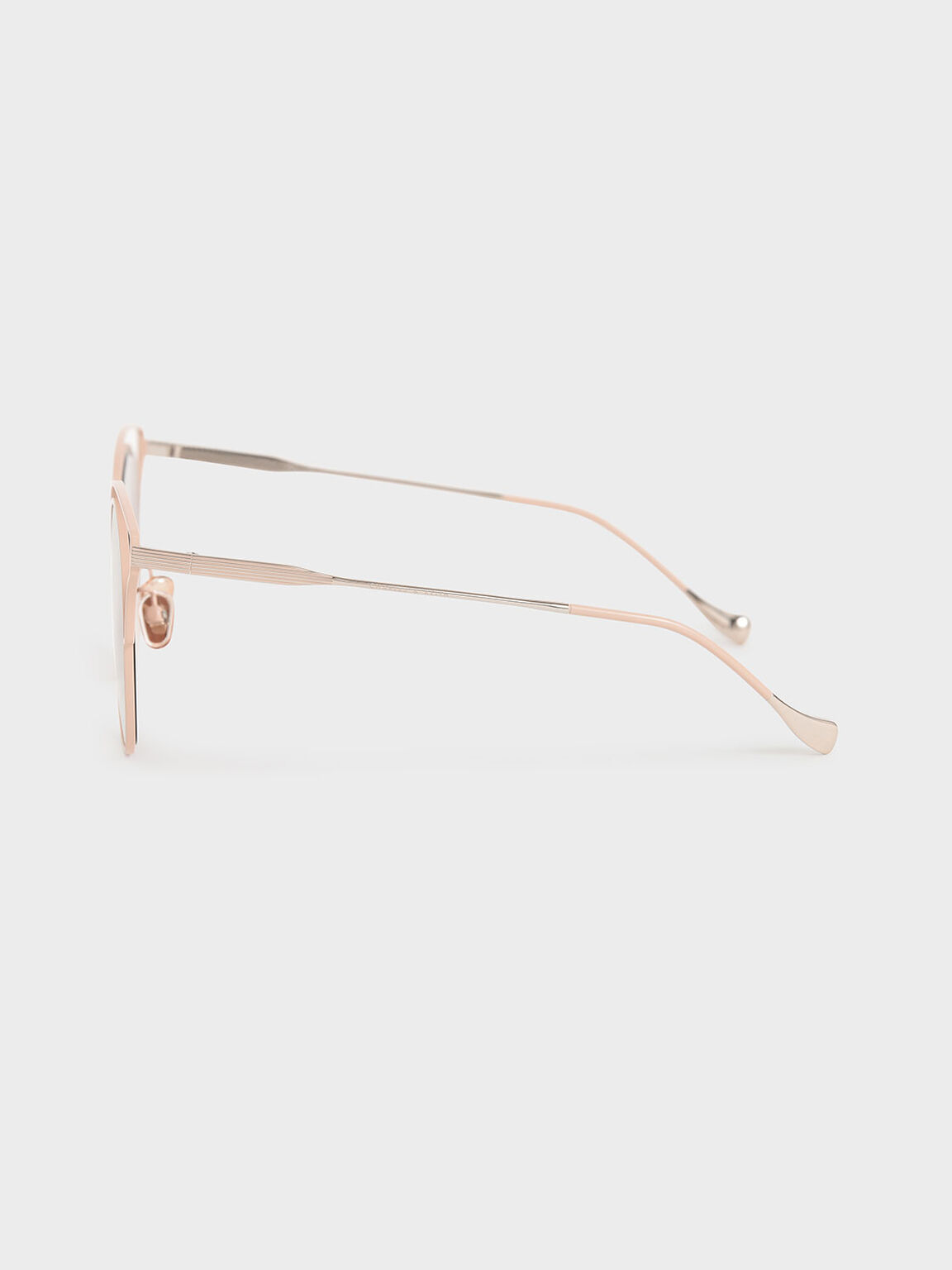 Cut-Out Tinted Sunglasses, Pink, hi-res