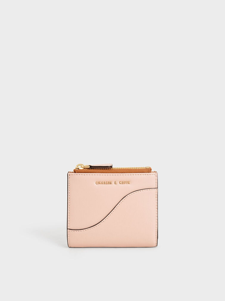 Top Zip Mini Wallet, Pink, hi-res