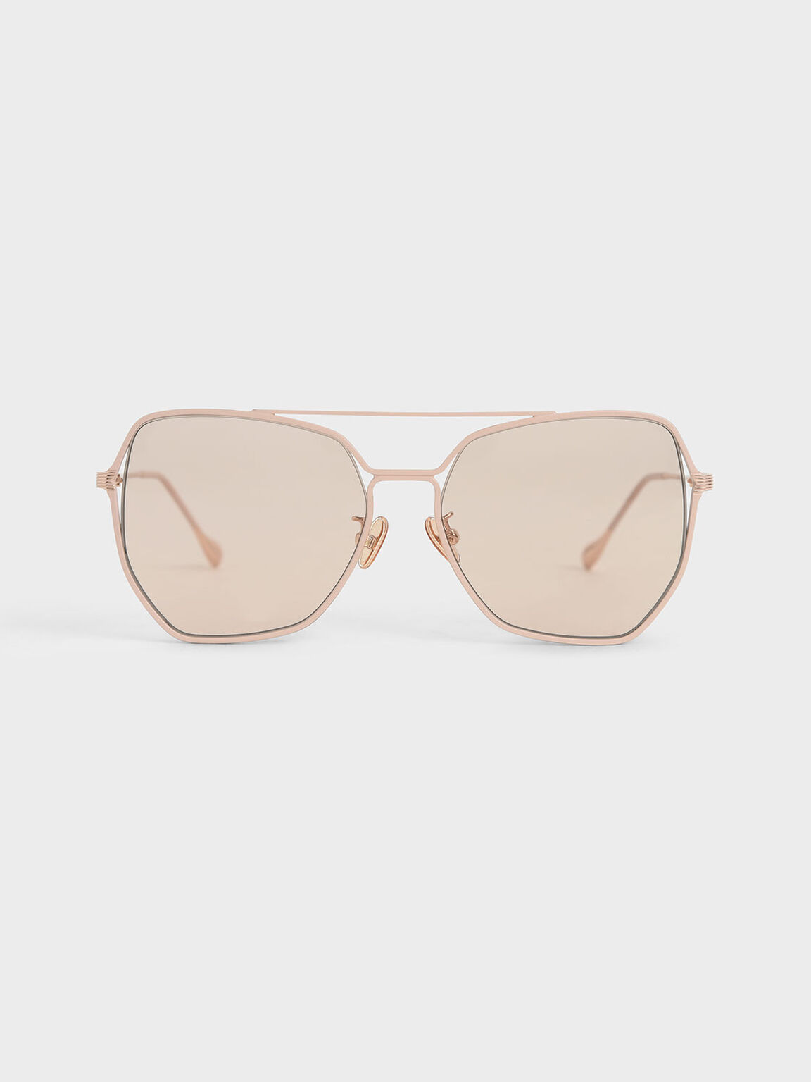 Tinted Butterfly Sunglasses, Pink, hi-res