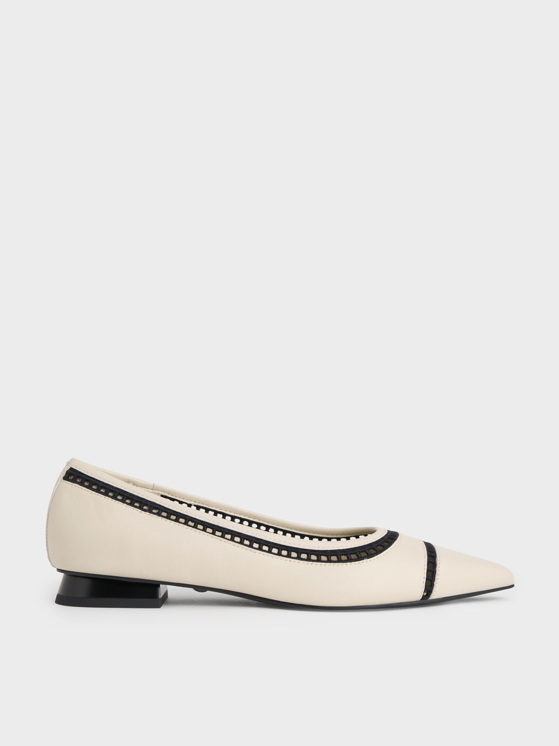Charles & Keith Classic Ballet Flats brown elegant Shoes Ballerinas 