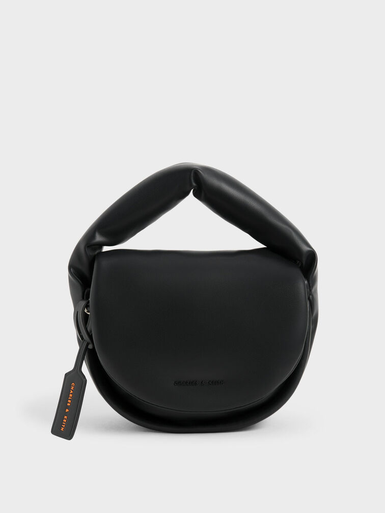 Yama Padded Handle Bag, Black, hi-res