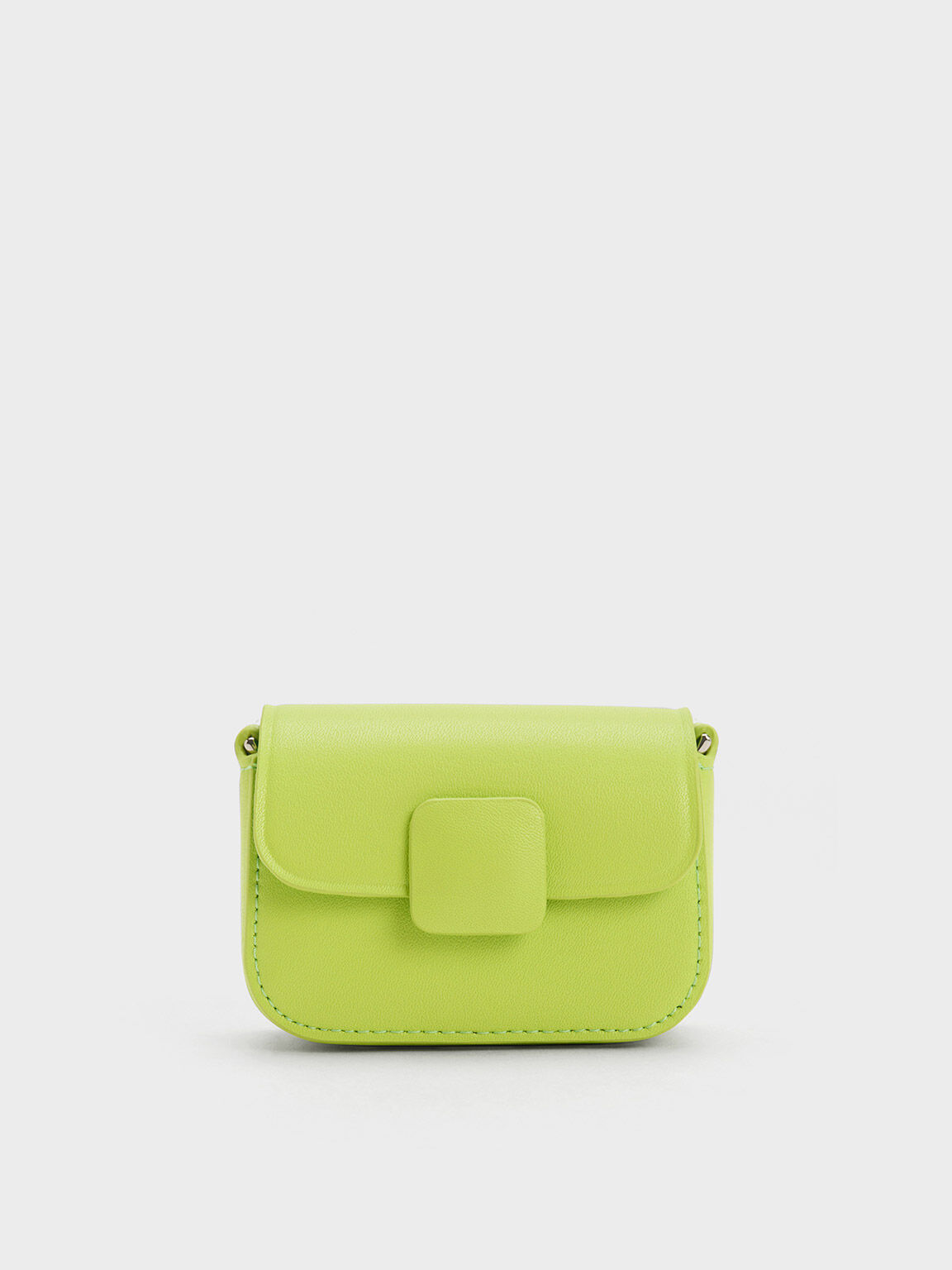 Mini Koa Square Push-Lock Bag, Lime, hi-res