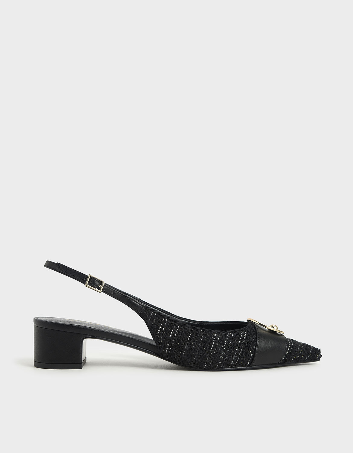 embellished black shoes