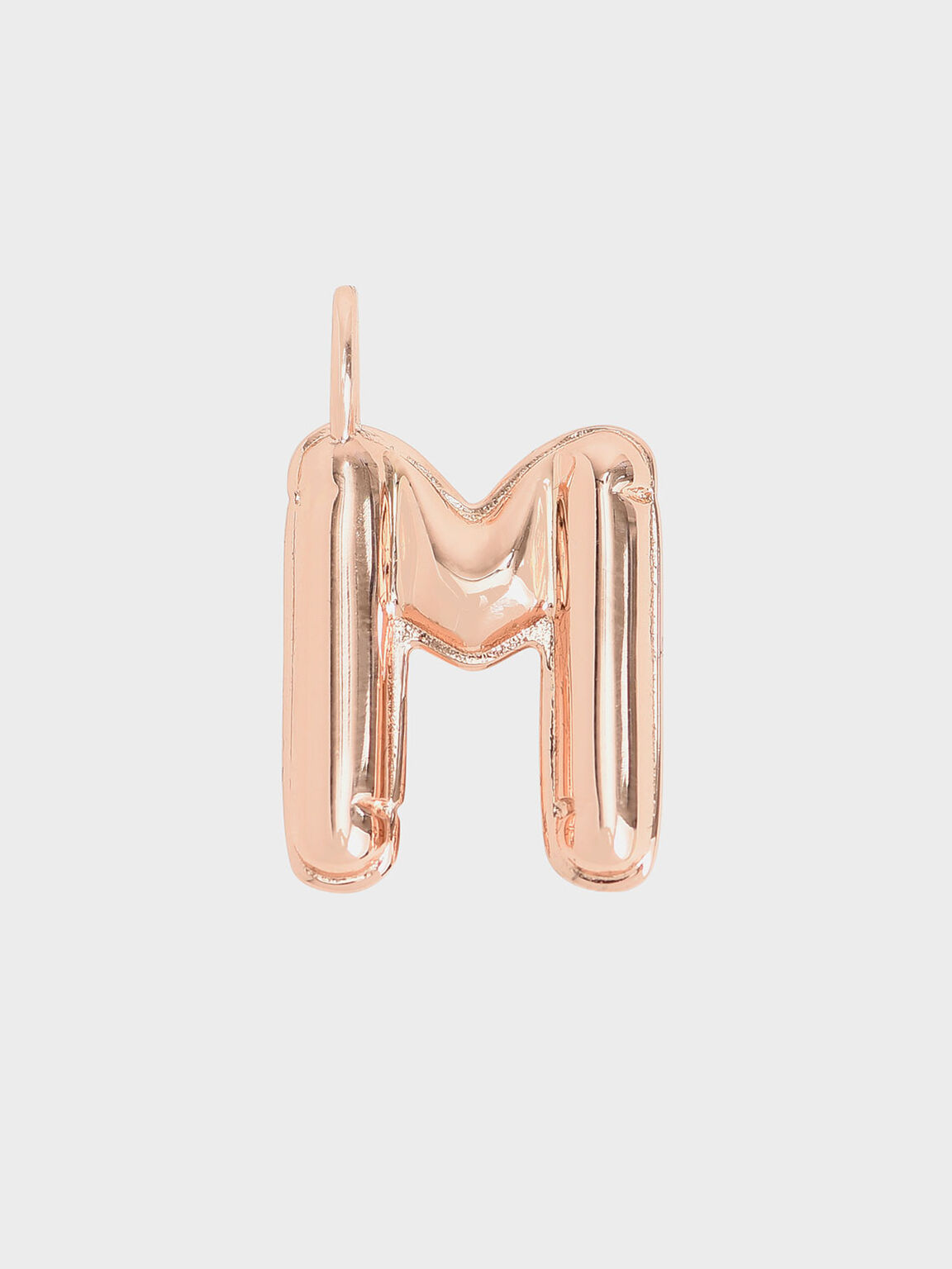 Alphabet 'M' Charm, Rose Gold, hi-res