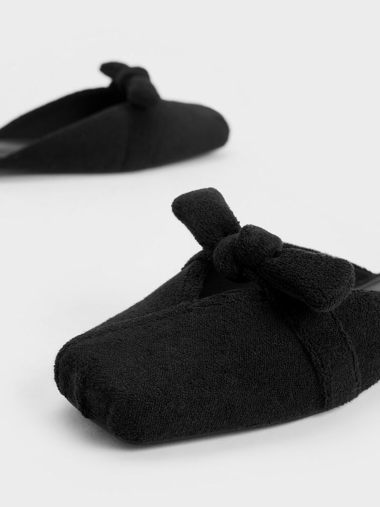 Sandalias Loey con textura de nudos, Negro texturizado, hi-res