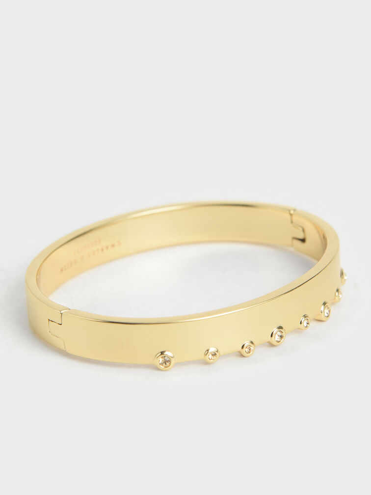 Swarovski� Crystal Studded Bracelet, Gold, hi-res