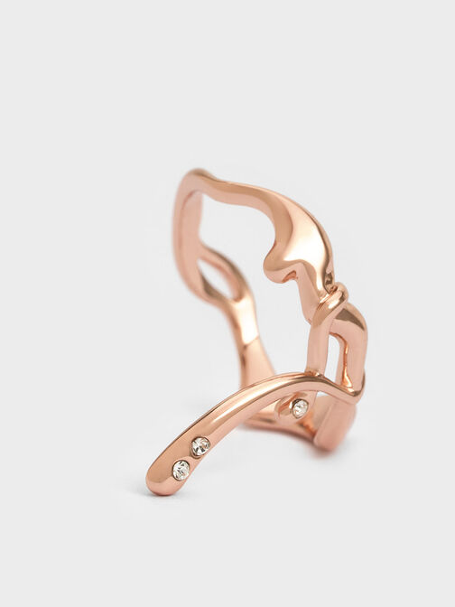 Allegro Sculptural Ring, Rose Gold, hi-res