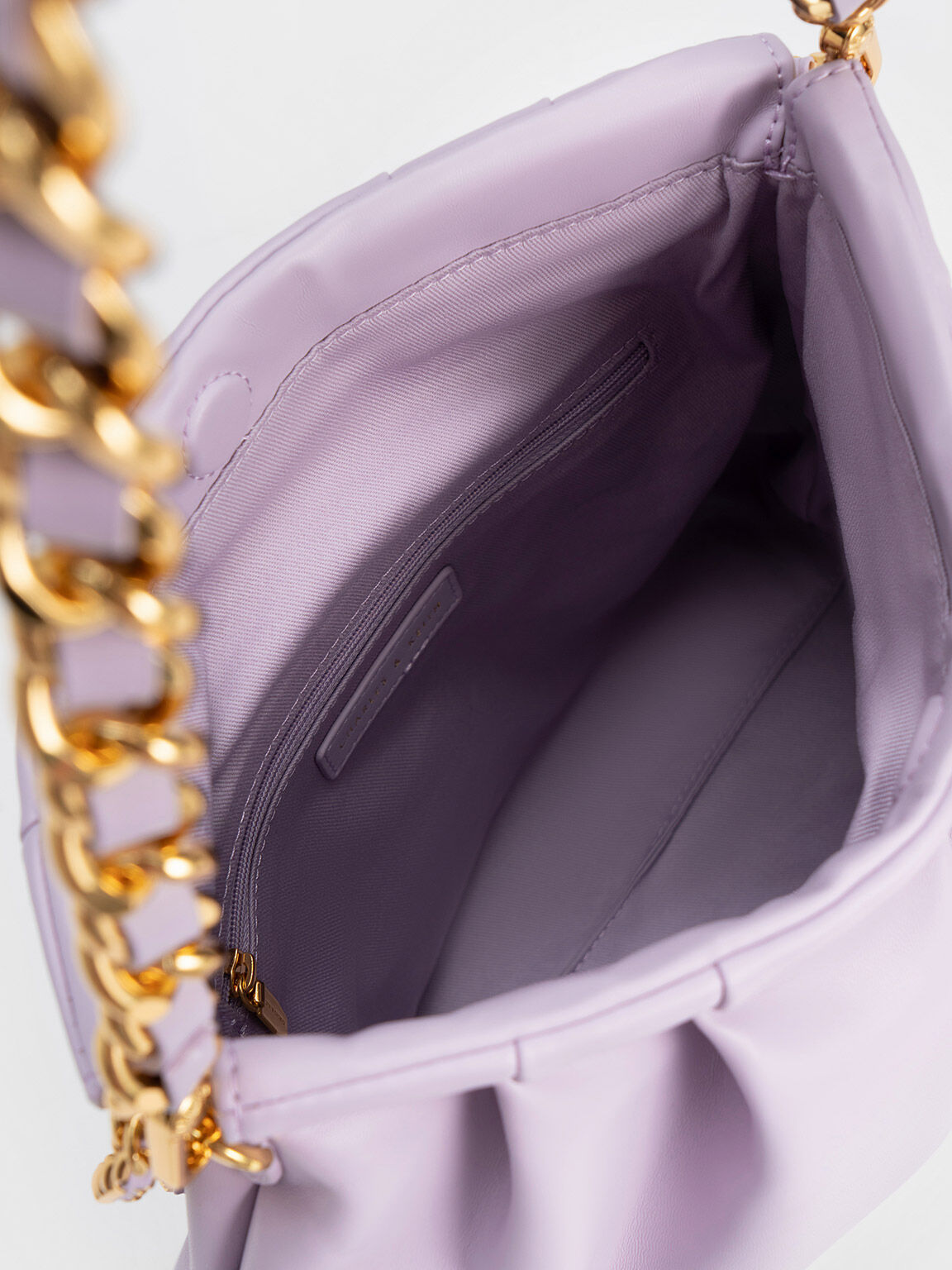 Duo Double Chain Hobo Bag, Lilac, hi-res