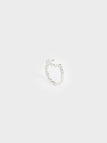 Chain Link Ring, Silver, hi-res