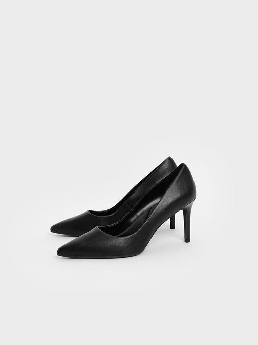 Zapatos de tacón Emmy con punta estrecha, Negro, hi-res